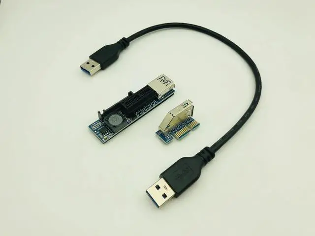 Main image of PCI E X1 Extender Cable USB 3.0 Power SATA Extension Cord PCI Express 1X Riser Expansion Card for PC Network Cards Graphics Card