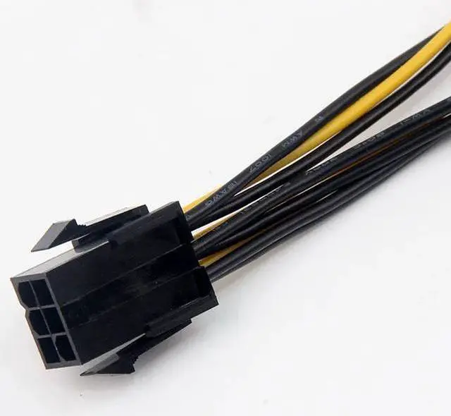 Alt view image 5 of 6 - 6 inch 3 x Molex 4 pin to 6 Pin PCI Express Video Card Pci e ATX PSU Power Converter Cable Molex to Pcie 6 pin to 4 pin Adapter