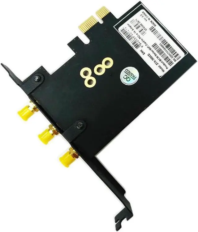 Alt view image 5 of 6 - Antennas 802.11+Bluetooth 4.0 Broadcom BCM943602CS BCM94360CS2 Wireless WiFi Card Mini PCI E to PCI E 1X Adapter PC WiFi Adapter
