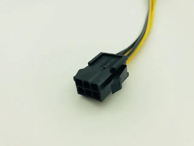 Alt view image 3 of 6 - 6Pin to 6Pin Power Cable Graphics Card Power PCIE Extension Cable 6 Pin Connector Male to Female Power Adapter Supply for Mining