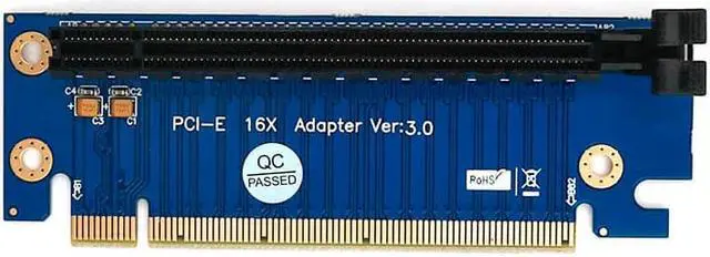 Alt view image 4 of 6 - PCI Express 16x Riser Card PCIE Riser Graphics Card PCI E PCI E Riser Adapter PCI E 16X to 16X Raiser Card FOR 1U 2U Host