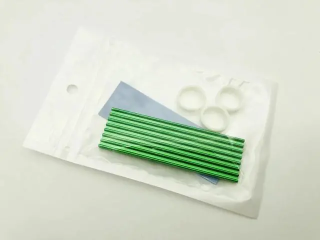 Alt view image 6 of 6 - 5PCS M.2 Heatsink SSD Aluminum alloy Dissipation Radiator Cooling Heat Sink Thermal Pads for M.2 NGFF 2280 PCI E NVME SSD Green