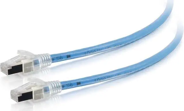 Alt view image 5 of 7 - C2G 43173 HDBaseT Certified Cat6a Cable with Discontinuous Shielding, Plenum CMP-Rated, Blue (75 Feet, 22.86 Meters)