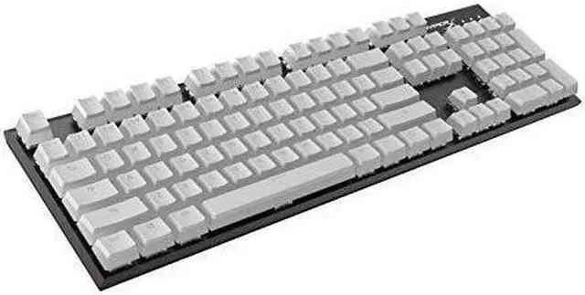 Alt view image 4 of 7 - HyperX Double Shot Pbt Keycaps - 104 Mechanical Keycap Set - White Pudding - Durable - Mechanical Keyboard Compatible - OEM Profile - 2 Year Warranty (HX-Kbkc4)