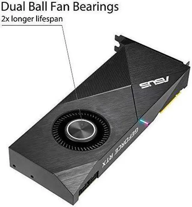 Alt view image 5 of 6 - ASUS GeForce RTX 2070 Super 8G EVO Turbo Edition GDDR6 HDMI DisplayPort 1.4 Graphics Card (TURBO-RTX2070S-8G-EVO)