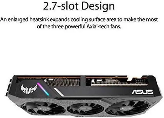 Alt view image 6 of 7 - ASUS TUF Gaming 3 AMD Radeon RX 5600XT OC Edition Gaming Graphics Card (PCIEe 4.0, 6GB, GDDR6, HDMI, DisplayPort, 1080p Gaming, Axial-tech Fan Design, 2.7-Slot Design (TUF-3-RX5600XT-O6G-EVO-GAMING)