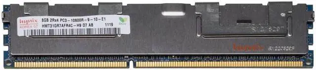 Main image of HMT31GR7BFR4C-H9 D7 AB/ AC/AE HYNIX KOREA 8GB 1333MHZ RDIMM 2RX4 PC3-10600R-9-10-E1 MEMORY MODULE..