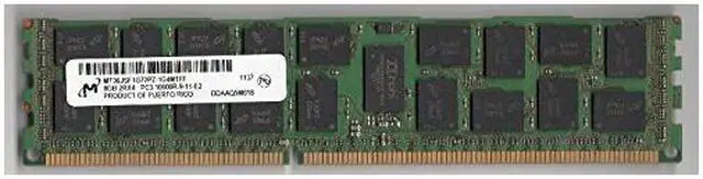 Main image of MT36JSF1G72PZ-1G4M1 MICRON  8GB 1333MHZ DDR3 RDIMM 2RX4  PC3-10600R-9-11-E2 36 CHIP MEMORY MODULE..