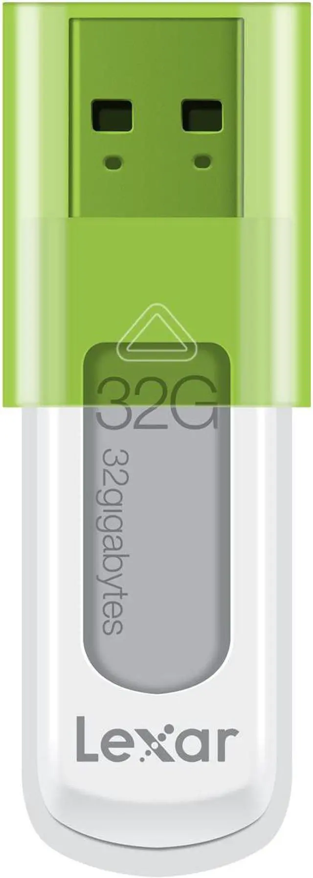 Alt view image 2 of 2 - Lexar JumpDrive S50 32 GB USB Flash Drive LJDS50-32G-000-111 (White/TEAL SLEEVE)