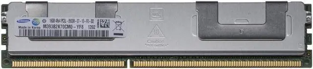 Alt view image 3 of 3 - SAMSUNG 16GB ECC Registered DDR3 1066 (PC3 8500) Server Memory Model M393B2K70CM0-YF8