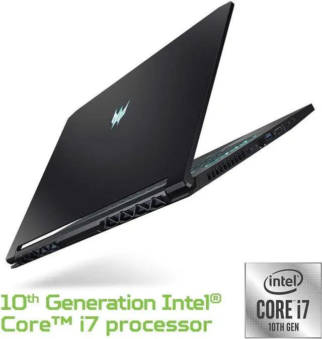 Alt view image 5 of 6 - Newest Acer Predator Triton 500 15.6" FHD IPS 300Hz Gaming Laptop, Intel Core i7-10750H, 16GB RAM, 1TB PCIe SSD, NVIDIA GeForce RTX 2070 Max-Q, RGB Backlit Keyboard, Windows 10 Pro, Black