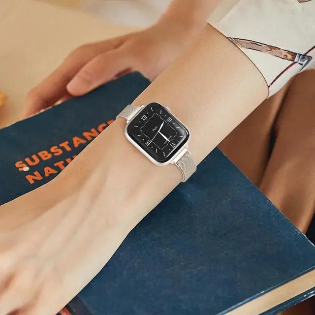 Alt view image 7 of 7 - MARGE PLUS Slim Milanese Magnetic Loop Compatible with Apple Watch Bands