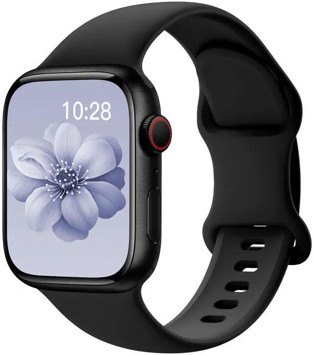 Main image of Sport Silicone Band Compatible with Apple Watch Bands 40mm 38mm 41mm 44mm 45mm 42mm 49mm Women Men,Soft Wristband Waterproof Replacement Sport Strap for iWatch Bands Series 9 8 7 6 5 4 3 2 1 SE Ultra