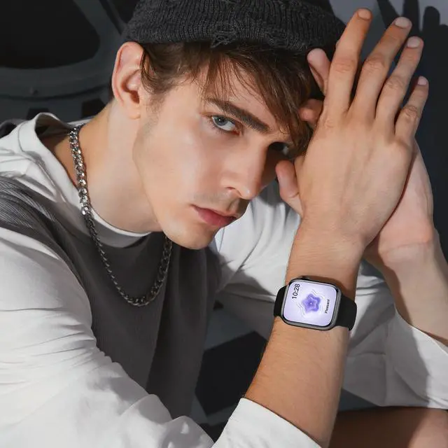 Alt view image 7 of 7 - Sport Silicone Band Compatible with Apple Watch Bands 40mm 38mm 41mm 44mm 45mm 42mm 49mm Women Men,Soft Wristband Waterproof Replacement Sport Strap for iWatch Bands Series 9 8 7 6 5 4 3 2 1 SE Ultra