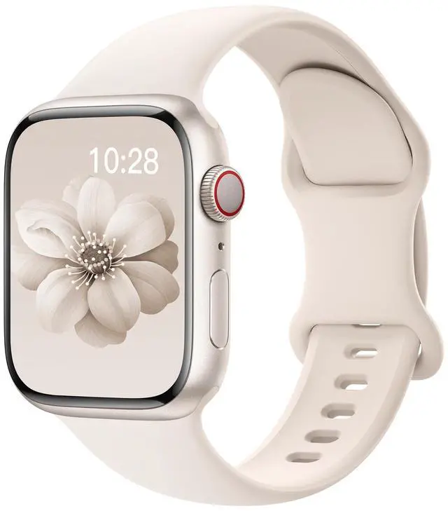 Main image of Sport Silicone Band Compatible with Apple Watch Bands 40mm 38mm 41mm 44mm 45mm 42mm 49mm Women Men,Soft Wristband Waterproof Replacement Sport Strap for iWatch Bands Series 9 8 7 6 5 4 3 2 1 SE Ultra