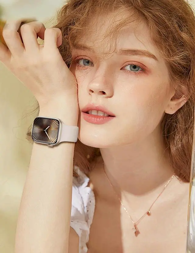 Alt view image 5 of 7 - Sport Silicone Band Compatible with Apple Watch Bands 40mm 38mm 41mm 44mm 45mm 42mm 49mm Women Men,Soft Wristband Waterproof Replacement Sport Strap for iWatch Bands Series 9 8 7 6 5 4 3 2 1 SE Ultra