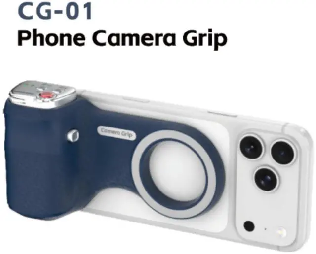 Main image of ORATAL- iPhone 17 Pro Camera Grip No Need App for iOS26, Compatible iOS17 and iOS18, Fun Shot Magnetic Grip for Phone Native Camera with Anti-Drop Detachable Remote and Convenient Keychain Hook