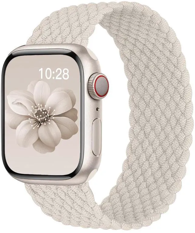 Main image of Braided Solo Loop for Apple Watch Band 40mm 42mm 41mm 38mm 44mm 46mm 45mm Ultra/3 2 49mm Men/Women,Stretchy Nylon Sport wristband Strap for iWatch Bands Series 11/10/9/8/7/6 5/4/3/SE 40 44 42 45 46 mm