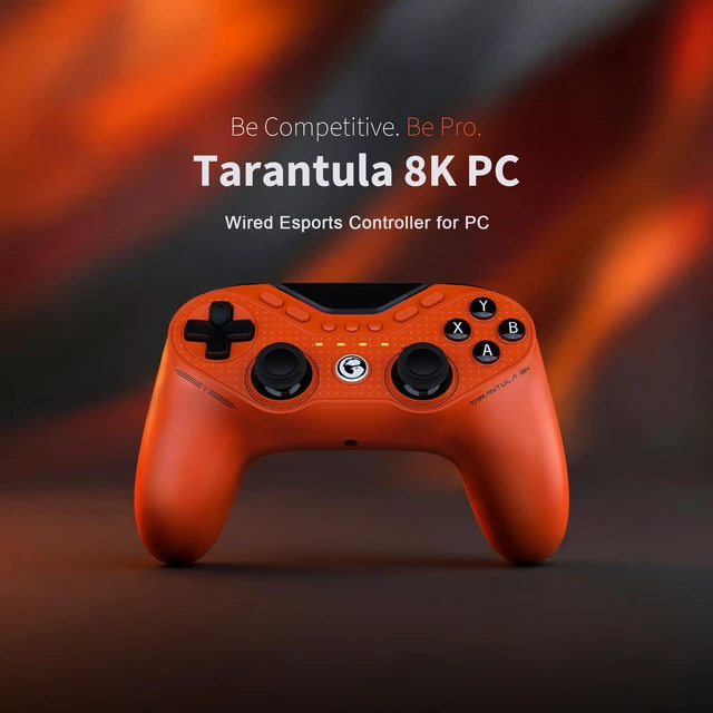 Alt view image 2 of 7 - GameSir Tarantula 8K PC Wired Esports Controller for Windows | 8000hz Polling Rate, Gen-2 TMR Sticks, Hall Effect Triggers, 9 Remappable Macro Buttons, Six-Axis Gyroscope, RGB Lighting