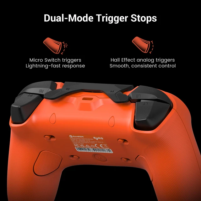 Alt view image 7 of 7 - GameSir Tarantula 8K PC Wired Esports Controller for Windows | 8000hz Polling Rate, Gen-2 TMR Sticks, Hall Effect Triggers, 9 Remappable Macro Buttons, Six-Axis Gyroscope, RGB Lighting