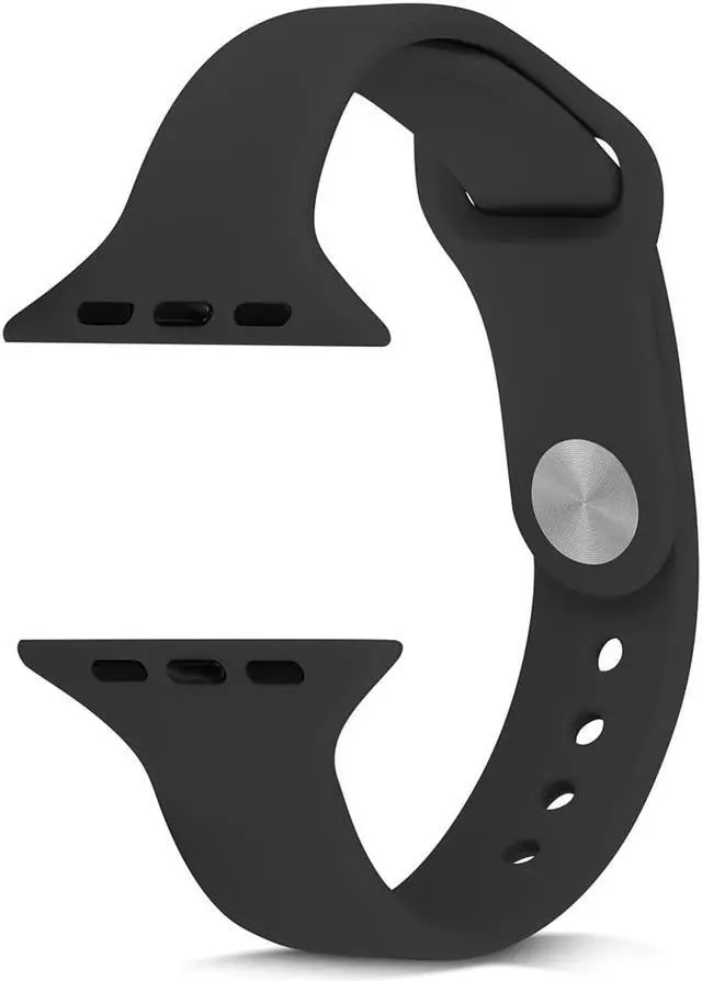 Alt view image 5 of 7 - The New Silicone is Suitable for The Small Pretty Waist Watch With Apple Watch 1 / 2 / 3 / SE / 4 / 5 / 6 generation 38/41/40/42/43/44/45MM 38mm Orange