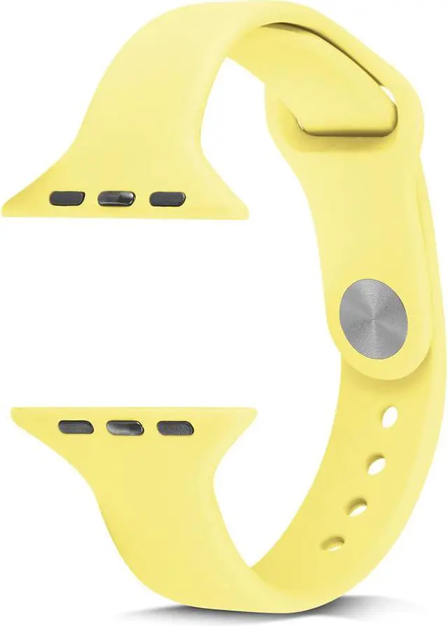 Alt view image 2 of 7 - The New Silicone is Suitable for The Small Pretty Waist Watch With Apple Watch 1 / 2 / 3 / SE / 4 / 5 / 6 generation 38/41/40/42/43/44/45MM 38mm Orange