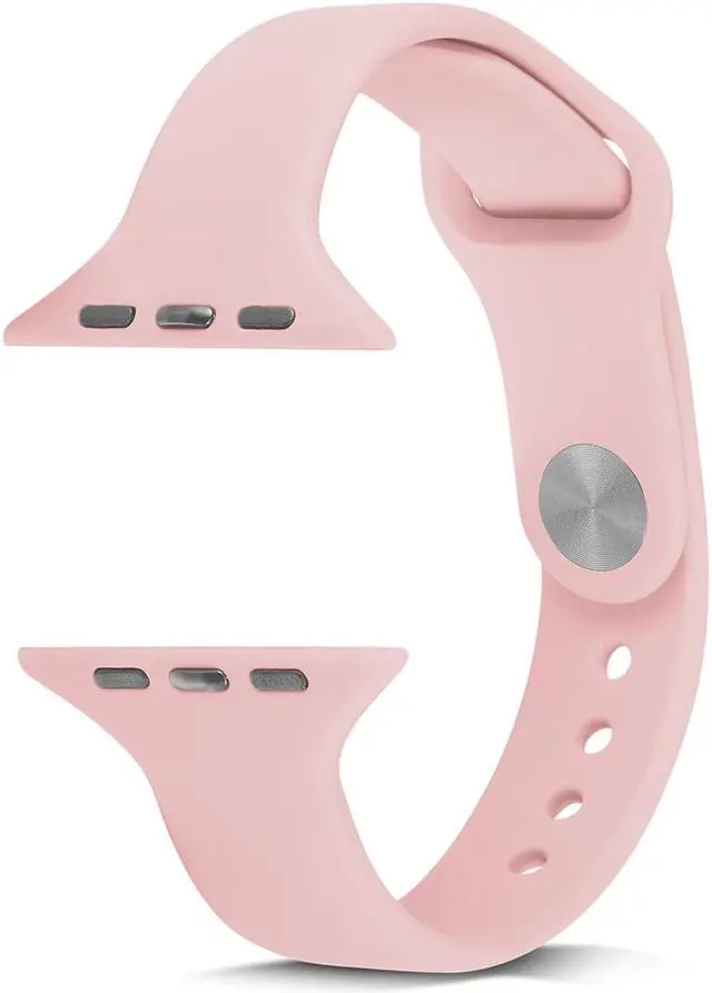 Alt view image 3 of 7 - The New Silicone is Suitable for The Small Pretty Waist Watch With Apple Watch 1 / 2 / 3 / SE / 4 / 5 / 6 generation 38/41/40/42/43/44/45MM 38mm Orange