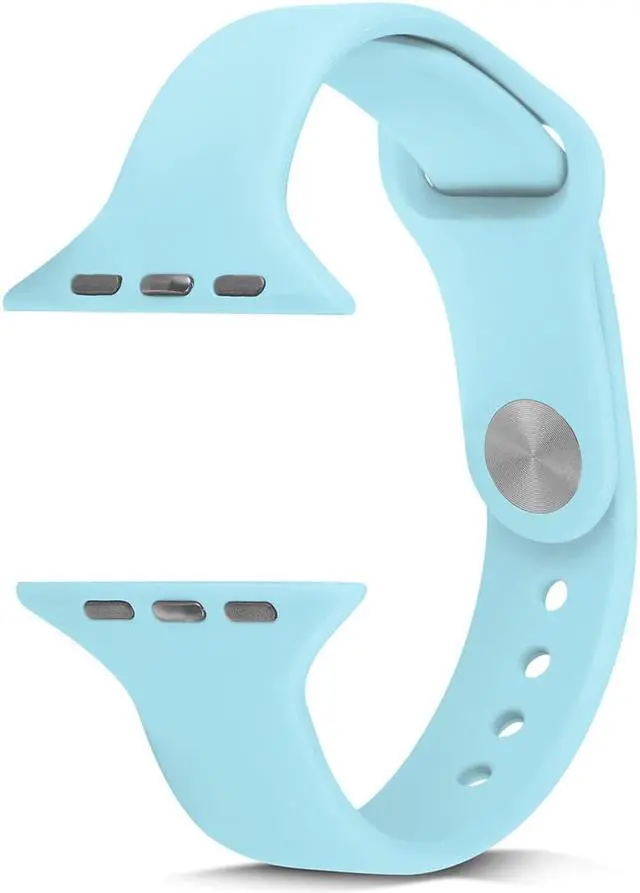 Alt view image 6 of 7 - The New Silicone is Suitable for The Small Pretty Waist Watch With Apple Watch 1 / 2 / 3 / SE / 4 / 5 / 6 generation 38/41/40/42/43/44/45MM 38mm Orange