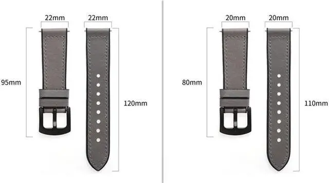 Alt view image 7 of 7 - New Silicone Leather Strap for Samsung Watch Model Size 20MM 22MM Solid Color Bracelet for Men And Women
