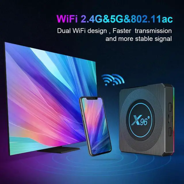 Alt view image 3 of 7 - New X96 X4 Amlogic S905X4 Smart TV Box Android 11.0 4GB 64GB 1000M BT4.1 4K Media Player Set top box 4GB 32GB VS X96 MAX+