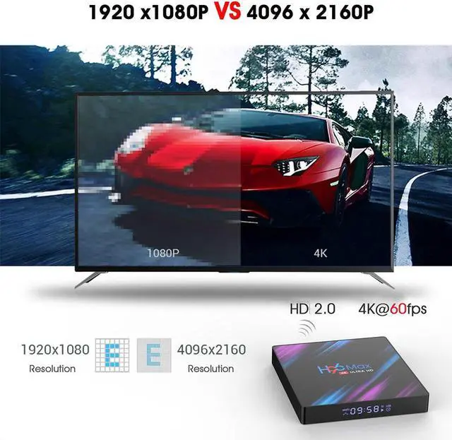 Alt view image 6 of 7 - Smart TV Box Android 11 H96 Max RK3318 4GB  32GB USB3.0 1080P H.265 60fps Google Voice Assitant Youtube 4K Smart TVbox H96MAX