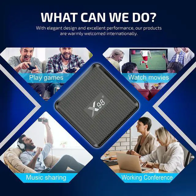 Alt view image 3 of 7 - X98Q TV Box Android 11.0 Amlogic S905W2 Quad Core 2G16G X98 TVbox  AV1 2.4G 5G Wifi 4K HDR Youtube Media Player Set Top Box