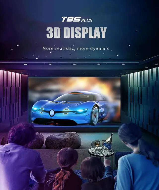 Alt view image 4 of 7 - T95 Plus Rk3566 Android Set Top Box TV Box Android 11 PK H96 Max X88 X99 TV Box Android Box Google Android Player Receiver  4GB  32GB