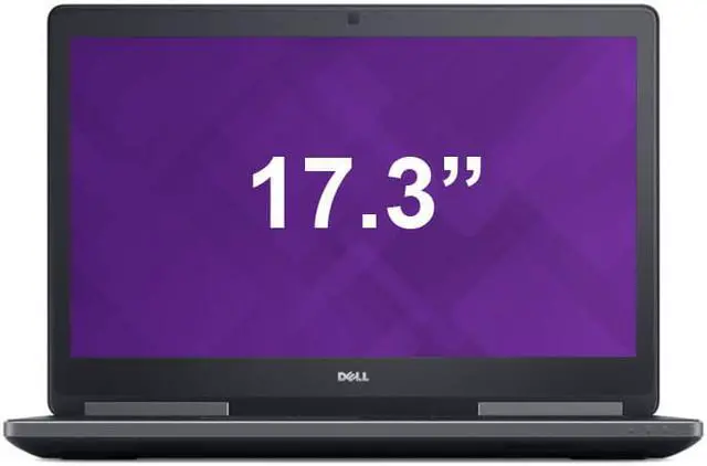 Main image of Dell Precision 7710 Mobile Workstation 17.3" FHD 1920 x 1080 Intel i7 Quad Core 2.70GHz 32GB RAM 256GB SSD nVidia Quadro M3000M Camera Backlit Keyboard Bluetooth WiFi Windows 10 Professional 64-bit