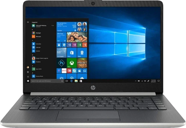 Alt view image 3 of 4 - HP Premium 14-inch Micro-Edge Laptop Computer, AMD A9-9425 3.1GHz Processor, 4GB DDR4 RAM, 128GB PCI-e Solid State Drive, USB Type-C, Bluetooth,WiFi, HDMI, Webcam, Windows 10