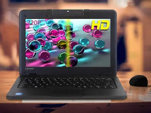 Alt view image 4 of 5 - Newest Lenovo 11.6-inch 100e HD LED Display Laptop PC, Intel Quad Core Celeron N3450 up to 2.2GHz Processor, 4GB DDR4, 128GB SSD, Bluetooth, HDMI, Windows 10 Pro w/ Mazepoly Accessories