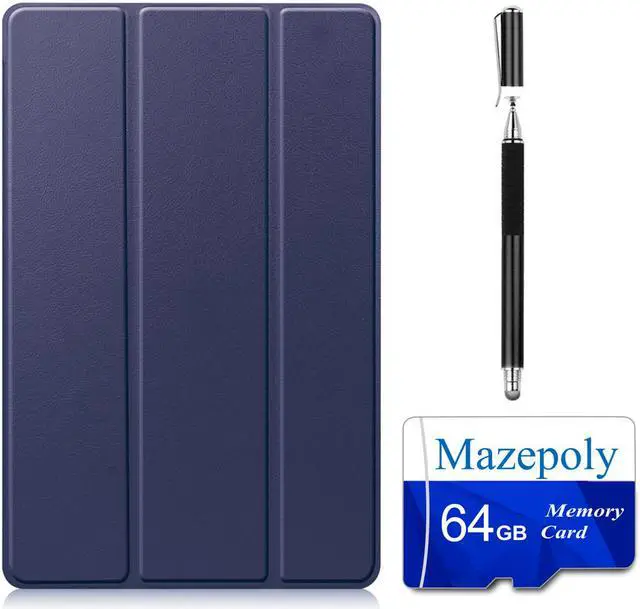 Main image of Mazepoly Galaxy Tab A7 (SM-T500/T505/T507) Accessories Bundle:Samsung Tab A7 10.4 inch Smart Dark Blue Case, 64GB Memory SD Card with adapter and Micro-Fiber Touch Screen Stylus Capacitive Pen
