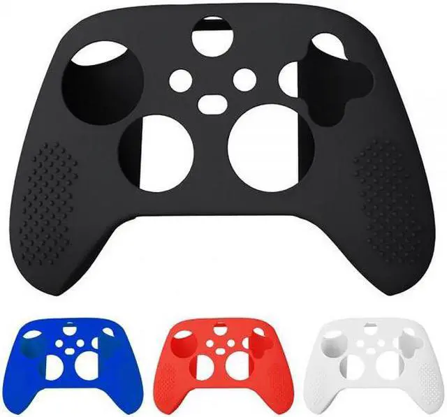Alt view image 3 of 3 - Mazepoly Silicone Cover Case with 2 Thumb Grip Caps for XBOX Series X/S Controller, Black