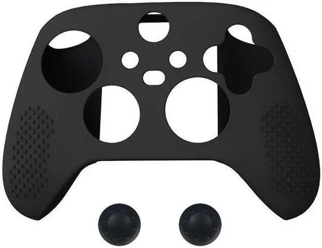 Main image of Mazepoly Silicone Cover Case with 2 Thumb Grip Caps for XBOX Series X/S Controller, Black