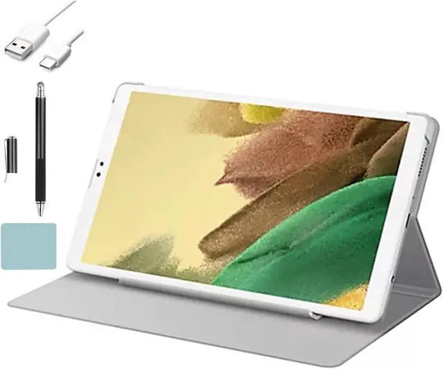 Alt view image 2 of 7 - Samsung Galaxy Tab A7 Lite 8.7-inch (1340x800) WiFi Tablet Bundle, Octa-Core Mediatek MT8768T Processor, 3GB RAM, 32GB Storage, Android Q, Silver with Mazepoly Accessories