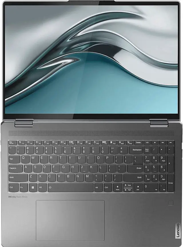 Alt view image 5 of 5 - Lenovo Yoga 7i 16 inch 2.5K Touchscreen (2560 x 1600) 2-in-1 Convertible Laptop Computer, Core i5-1240P, 8GB Memory, 256GB SSD, Backlit Keyboard, Storm Grey with Mazepoly Accessories
