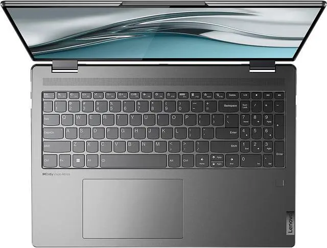 Alt view image 3 of 5 - Lenovo Yoga 7i 16 inch 2.5K Touchscreen (2560 x 1600) 2-in-1 Convertible Laptop Computer, Core i5-1240P, 8GB Memory, 256GB SSD, Backlit Keyboard, Storm Grey with Mazepoly Accessories