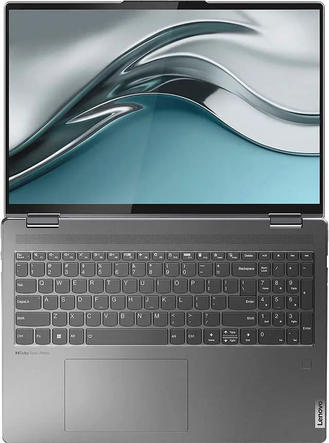 Alt view image 6 of 6 - Lenovo Yoga 7i 16 inch 2.5K Touchscreen (2560 x 1600) 2-in-1 Convertible Laptop Computer, Core i5-1240P, 8GB Memory, 1TB SSD, Backlit Keyboard, Storm Grey with Mazepoly Accessories