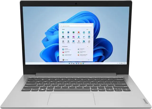 Alt view image 2 of 6 - Lenovo IdeaPad 1 Notebook Laptop Computer - 14 inch HD 1366x768 - Intel Pentium Silver N5030 Quad-core (4 Core) - 4GB RAM, 128GB SSD, Windows 11, Platinum Gray + Mazepoly Accessories