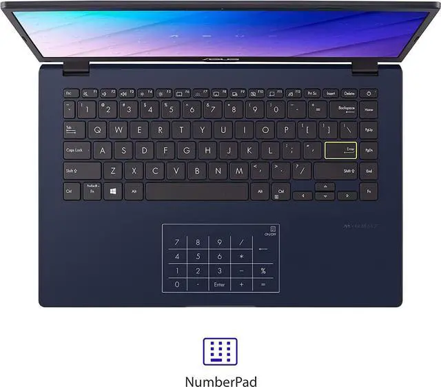 Alt view image 3 of 7 - ASUS 14" FHD PC Laptops, Intel Celeron N4020, 4GB RAM, 128GB, NumberPad, 1 Year Microsoft 365, Windows 11 Home in S Mode, Star Black + Mazepoly Accessories