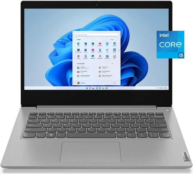 Alt view image 2 of 6 - Lenovo IdeaPad 3i 14"FHD Laptop, Intel Core i5-1135G7, 8GB, 256GB SSD, Windows 11, Platinum Grey, 81X700FVUS