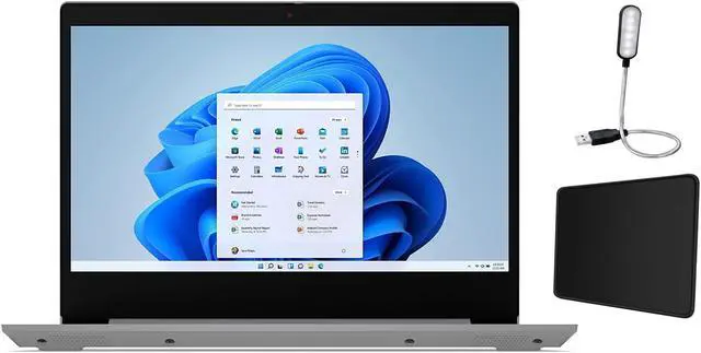 Main image of Lenovo IdeaPad 3i 14"FHD Laptop, Intel Core i5-1135G7, 12GB RAM, 512GB SSD Storage, Windows 11 Home, Platinum Grey + Mazepoly Accessories