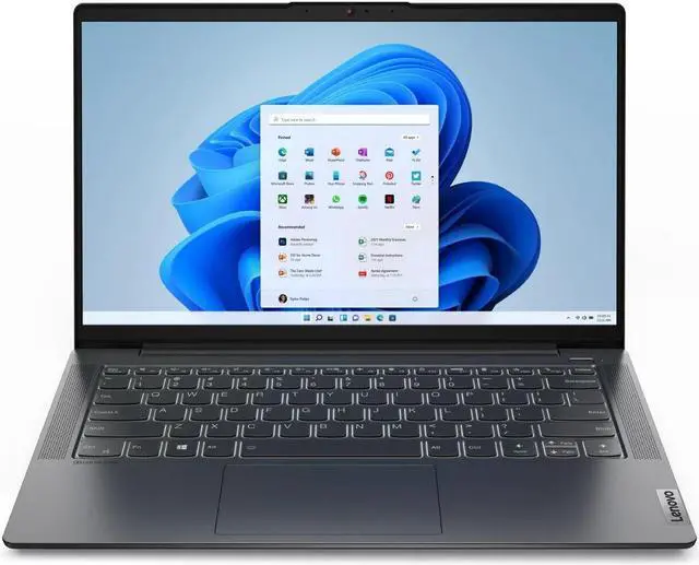 Alt view image 2 of 7 - Lenovo Ideapad 5 14" 1080p Touchscreen Laptop, AMD Ryzen 7 5700U, 1.8GHz, 8GB RAM, 512GB SSD, Backlit Keyboard, 4-in-1 Card Reader, Windows 11Home, Bluetooth, Graphite Grey + Mazepoly Accessories
