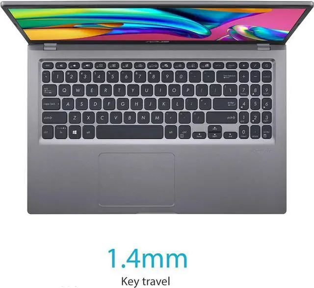 Alt view image 2 of 5 - ASUS Vivobook 15 Laptop, 15.6" FHD Touchscreen, Intel Core i5-1135G7, 12GB RAM, 512GB PCIe SSD, Webcam, Wi-Fi 5, Numeric Keypad, Windows 11 Home, Grey + Mazepoly Accessories