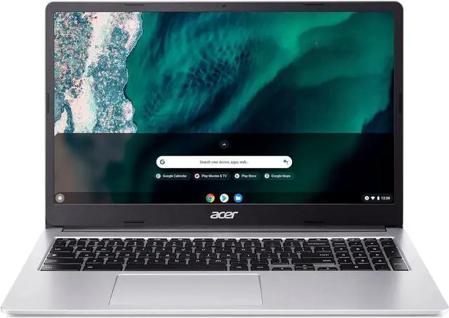 Alt view image 2 of 7 - Acer Chromebook 315 (2023) Laptop, 15.6" FHD IPS Display, Intel Celeron N4500, 4GB RAM, 64GB eMMC, Pure Silver, Chrome OS, Wi-Fi 6, Protective Sleeve Included + Mazepoly Accessories